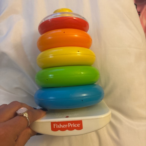Fisher-Price Rainbow Stacking Rings - Picture 2 of 2